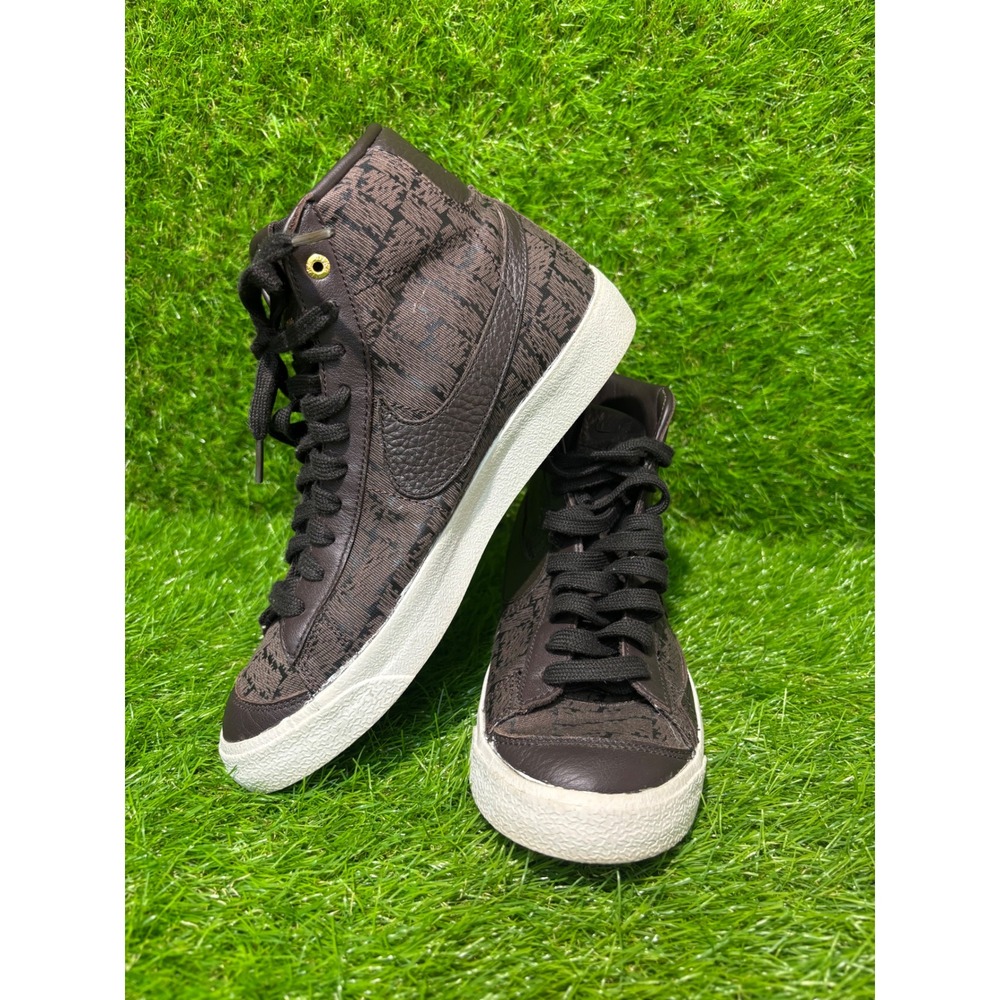 Nike Blazer Mid 77 Vintage Velvet Brown Logo Print DA4299-200 Womens 8.5